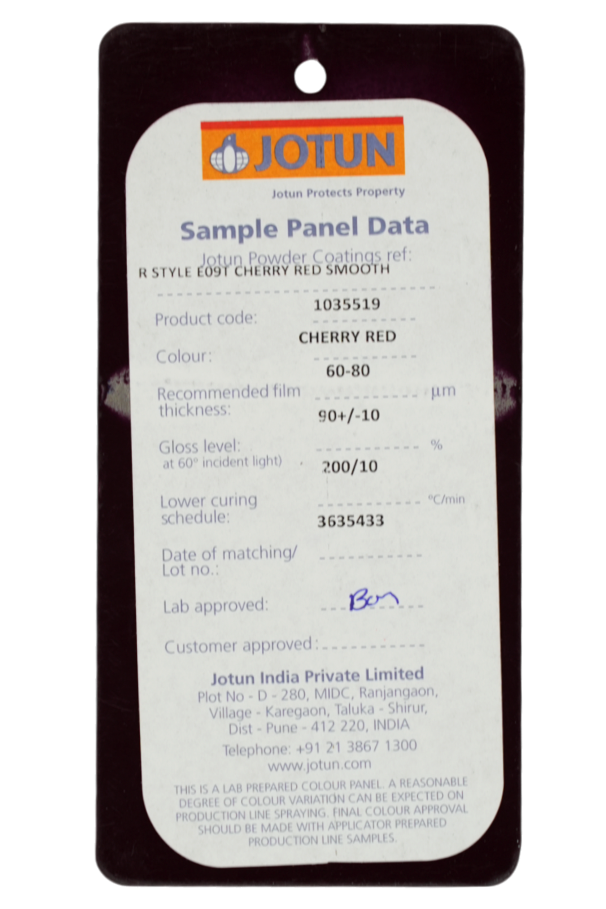 JOTUN / PP RED GLOSSY / REVEAL STYLE E09T CHERRY RED SMO (1035519)