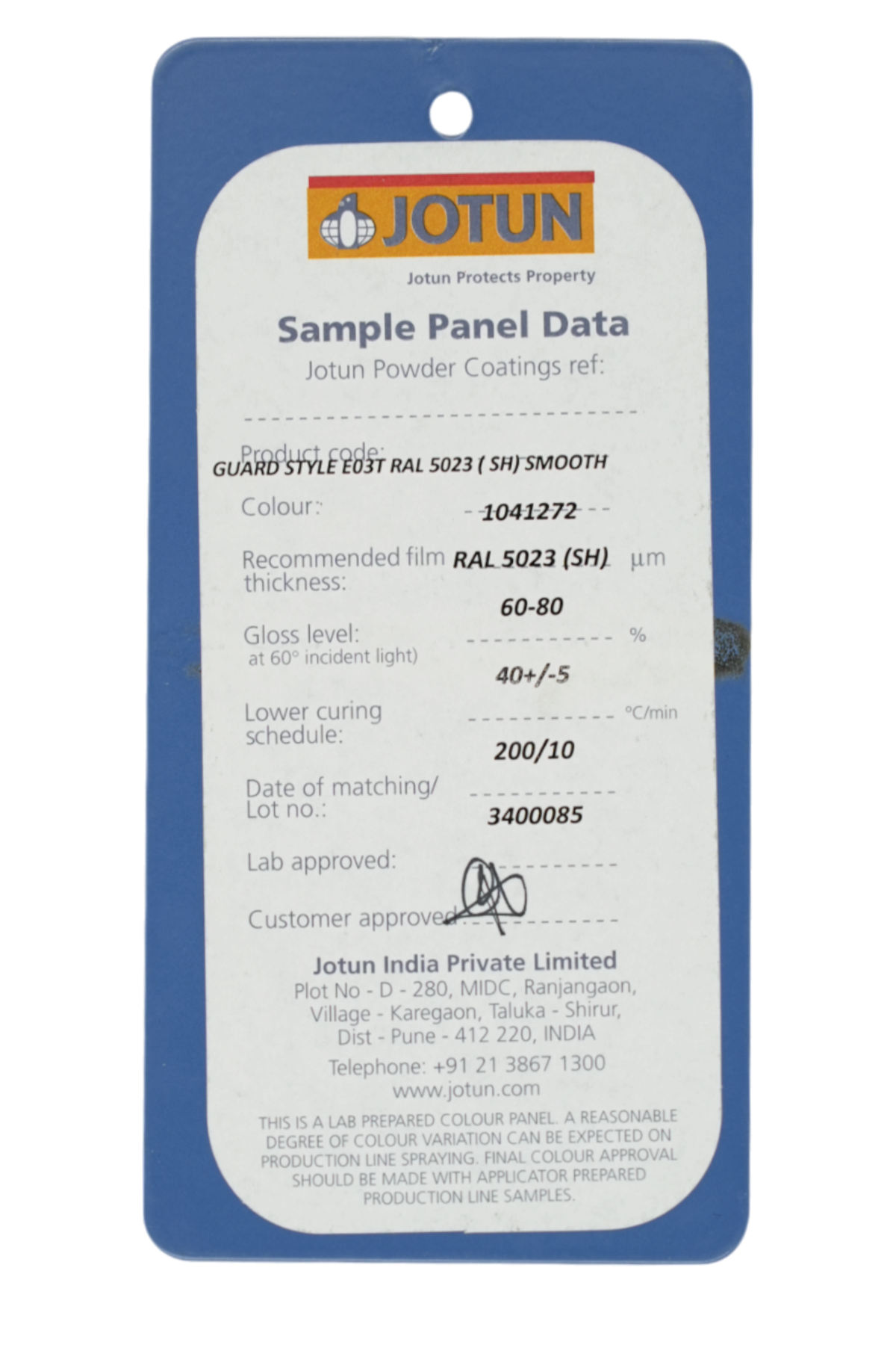 JOTUN / PP BLUE RAL 5023 MATT / GUARD STYLE E03T RAL 5023 (SH) SMO (1041272)