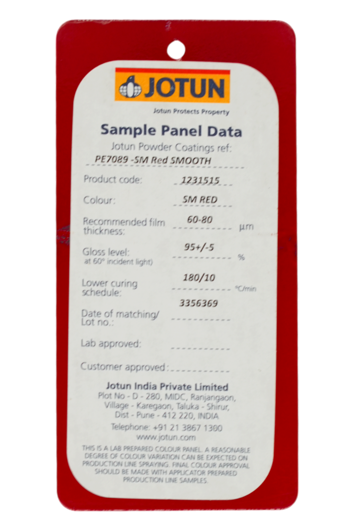JOTUN / PP RED GLOSSY / PE7089 SM RED SMO (1231515)