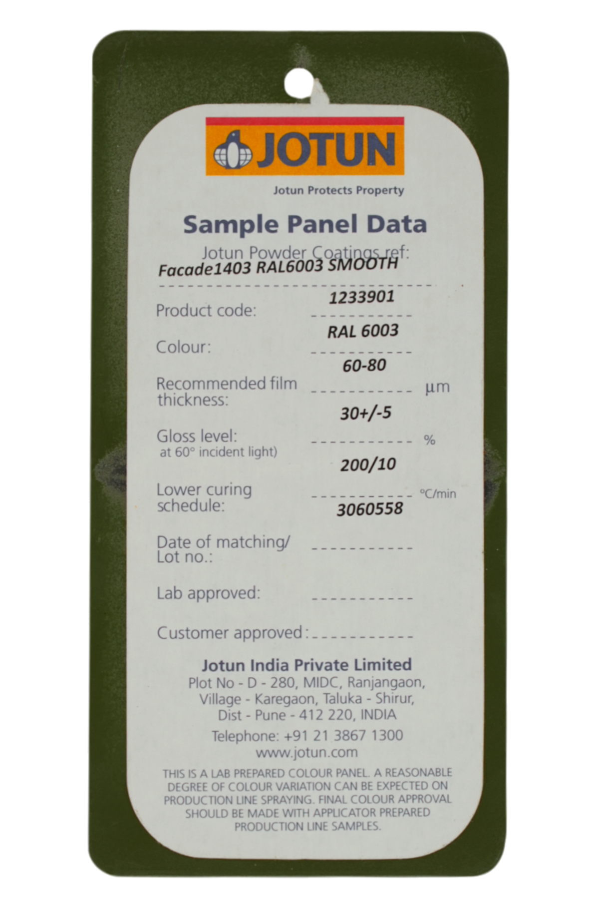 JOTUN / FACADE GREEN RAL 6003 MATT / FACADE1403 RAL 6003 SMO (1233901)