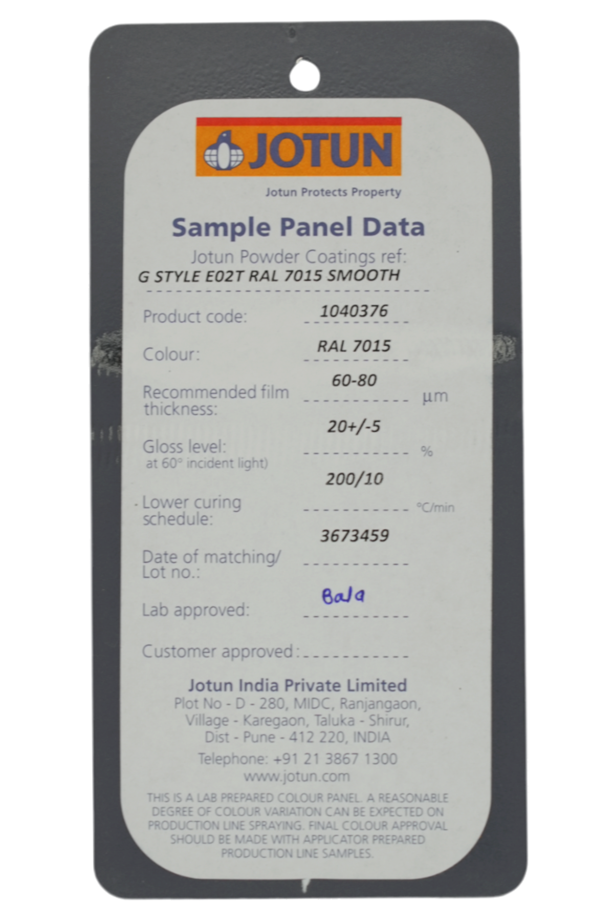 JOTUN / PP GREY RAL 7015 MATT / GUARD STYLE E02T RAL 7015 SMO (1040376)