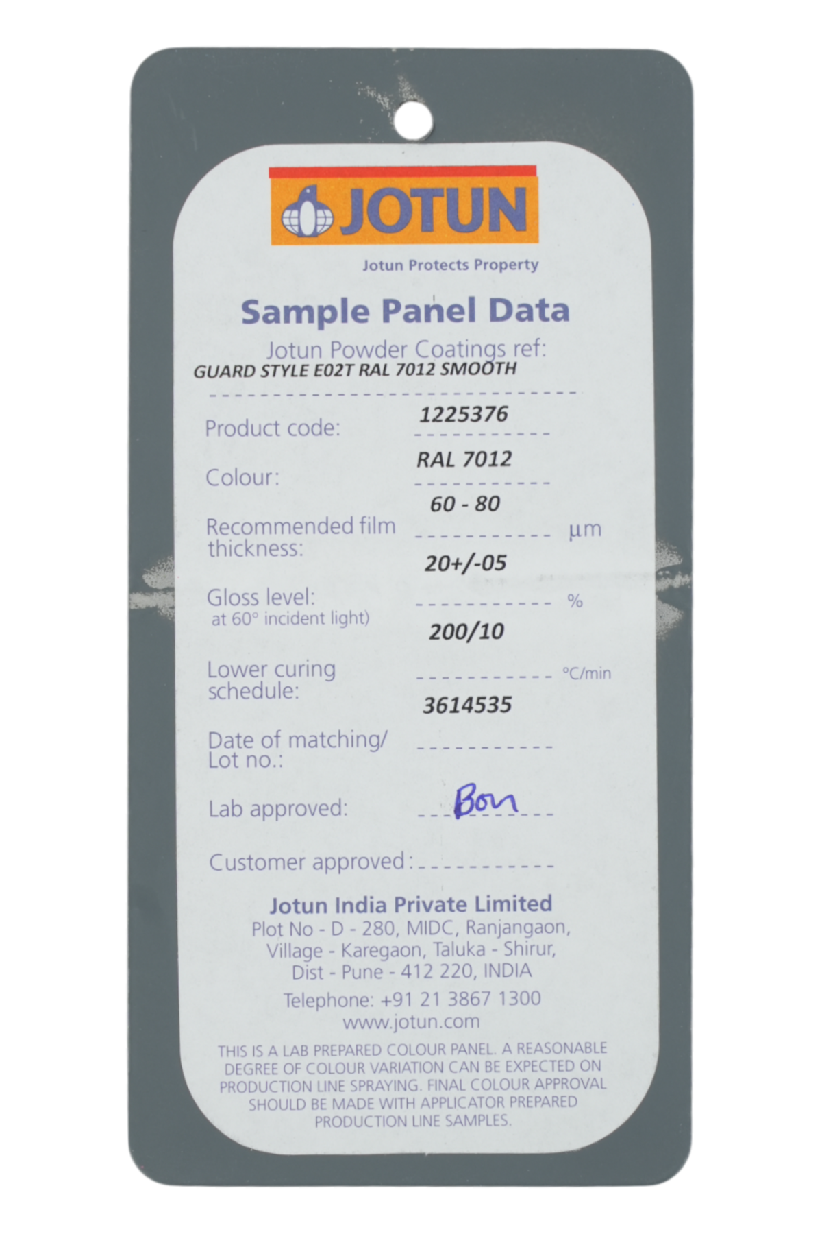 JOTUN / PP GREY MATT / G StyleE02T RAL 7012 SMOOTH (1225376)